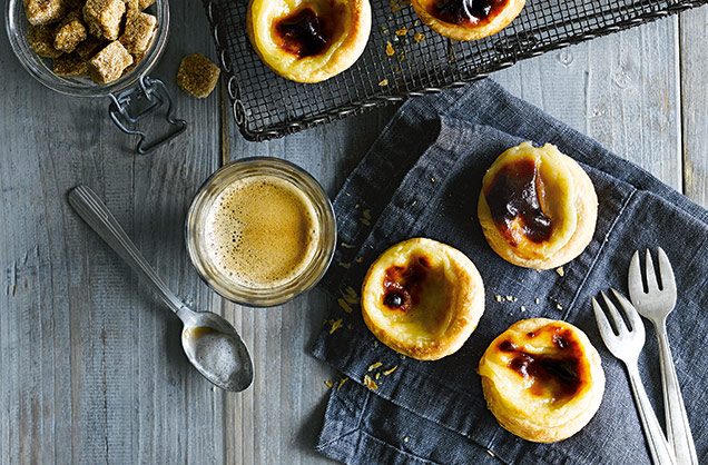 Portuguese custard tarts 636x418