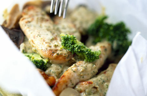 Chicken, broccoli, and pesto might not be the most exciting ingredients in their own right but the combination of all three can make for a seriously tasty dinner. Dollops of tomato pesto bring life to skinless chicken breasts in this easy-to-follow recipe.