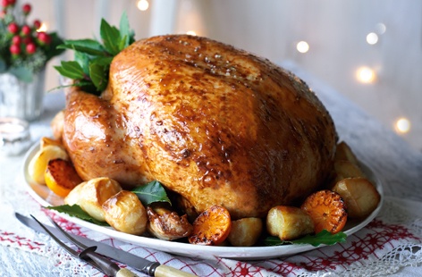 Tuck into a plate of succulent turkey with all your favourite trimmings