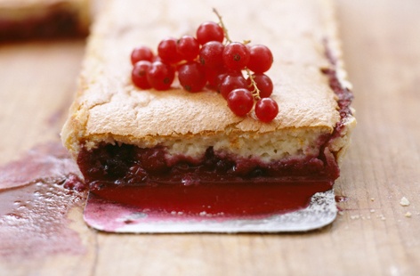 Sponge pudding with summer fruit recipe