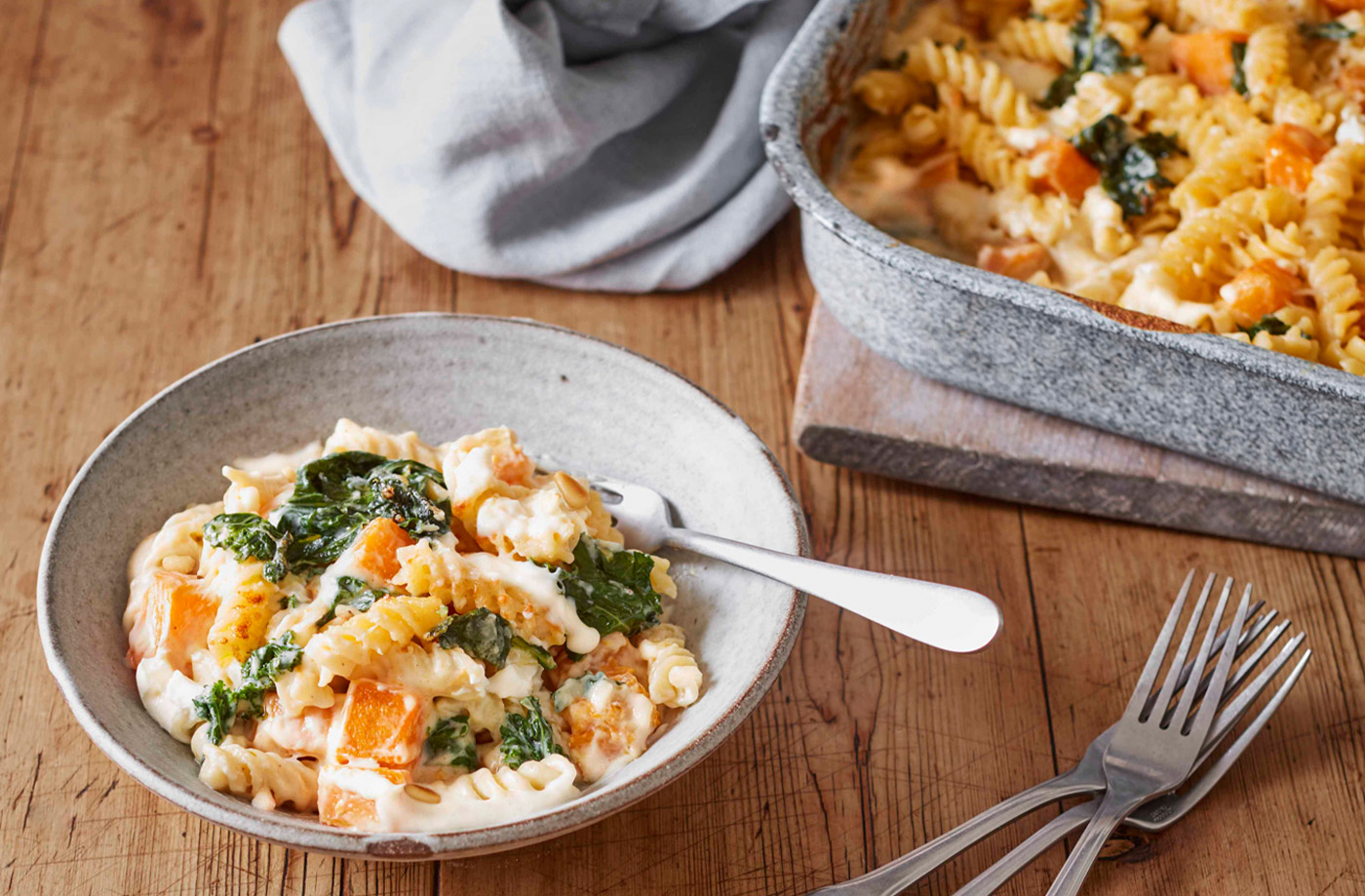 Butternut squash and kale mac ’n’ cheese recipe