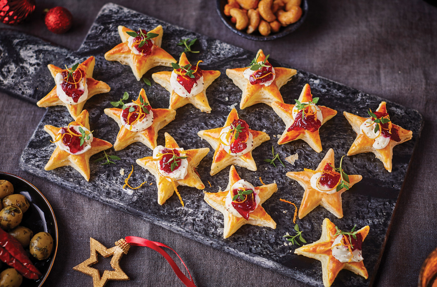 Cranberry and cream cheese stars​ recipe