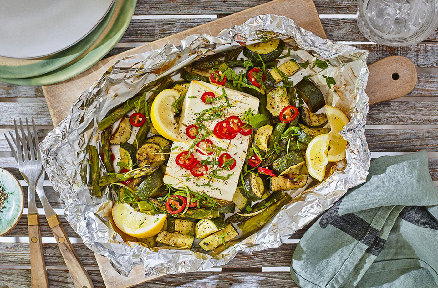 Easy cheesy veggie parcels recipe