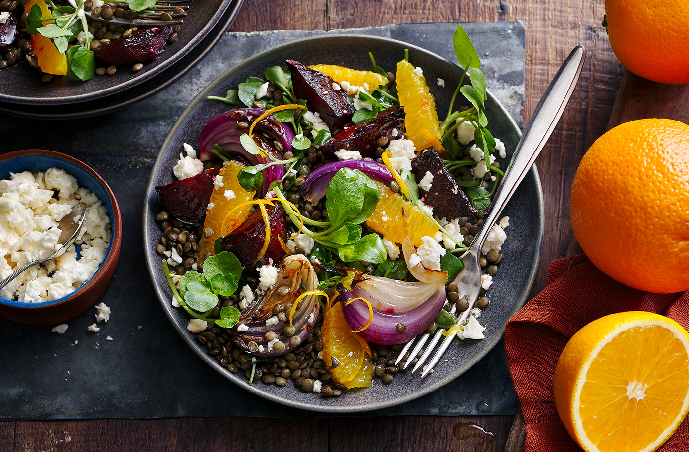 Seville orange, beetroot and feta salad recipe