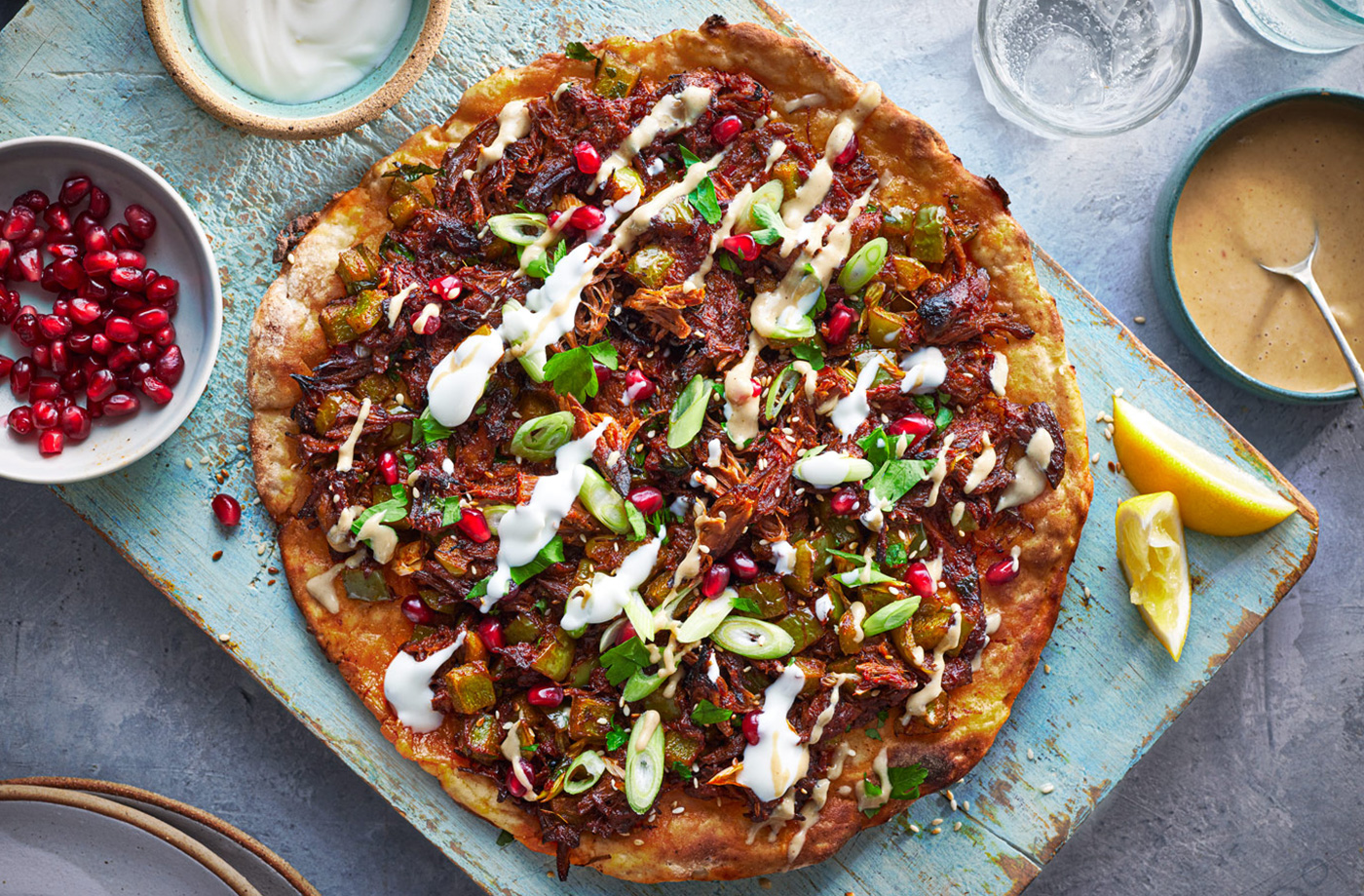 Lamb and sesame flatbreads recipe
