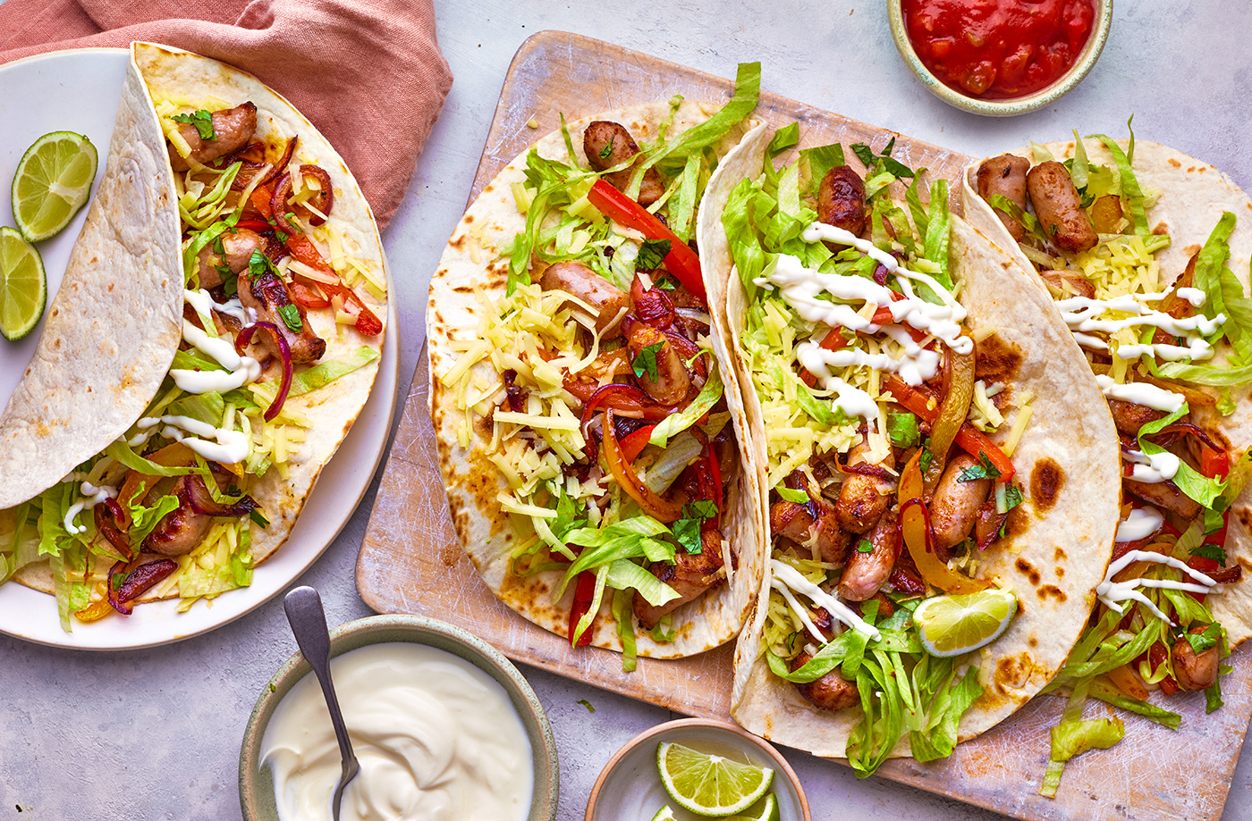 Chipolata fajitas recipe