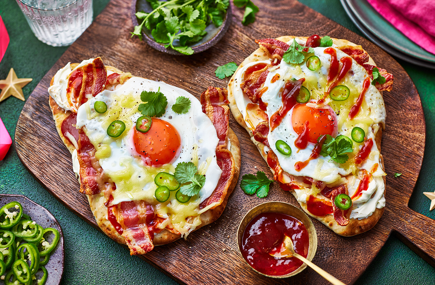 Chilli cheese egg naans recipe