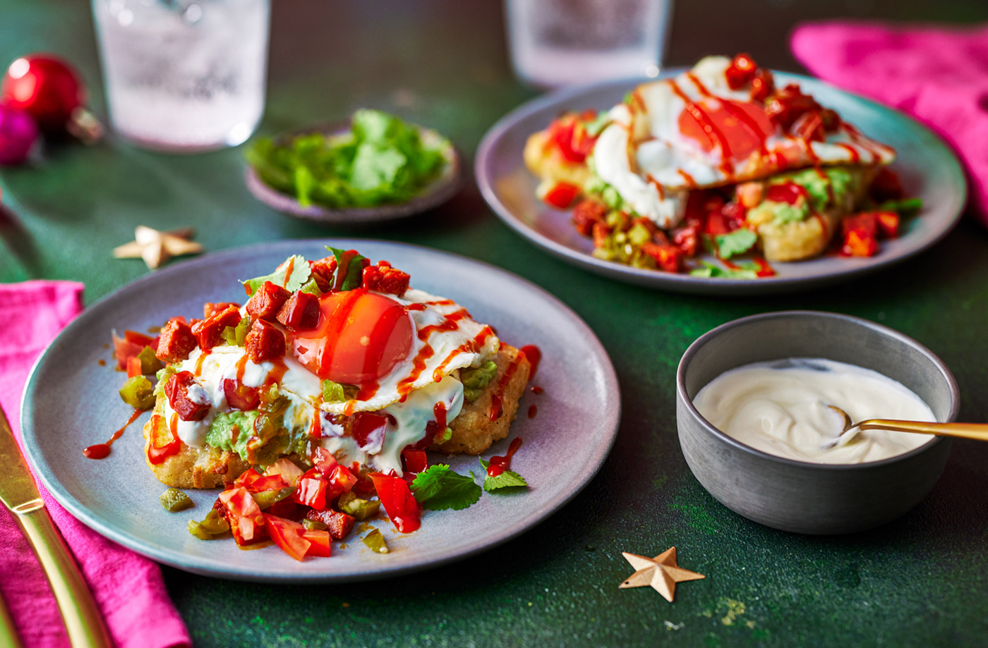 Mexican-style loaded hash browns recipe