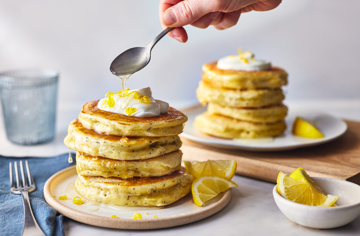 Lemon drizzle pancakes recipe