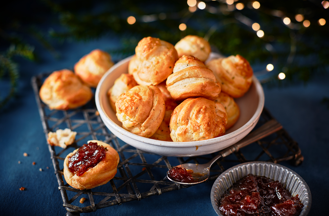 Herby cheese puffs recipe