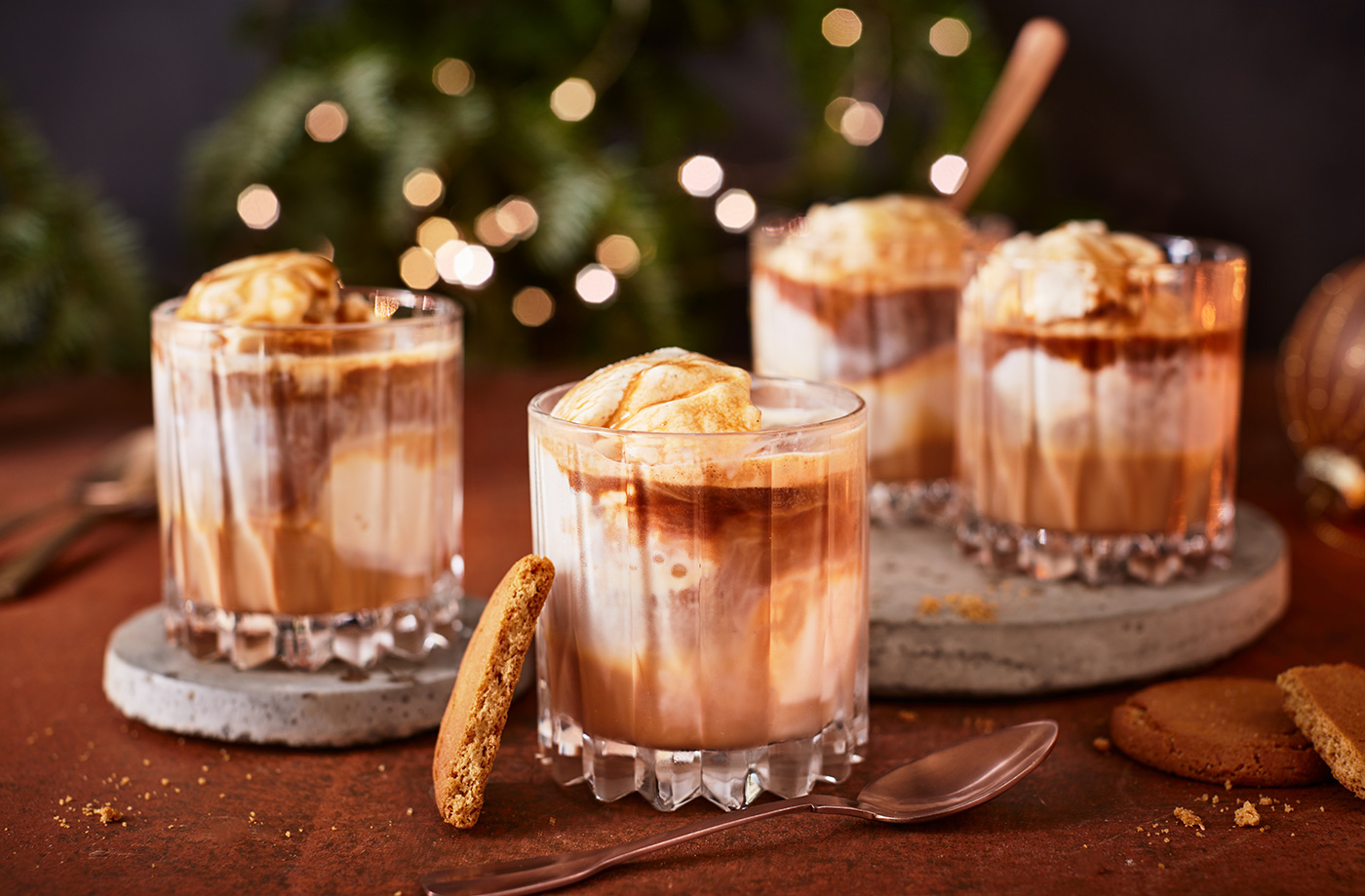 Gingerbread affogato  recipe
