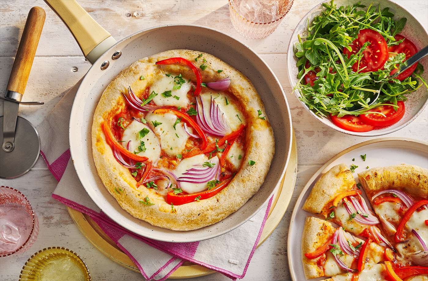 Frying pan pizza recipe