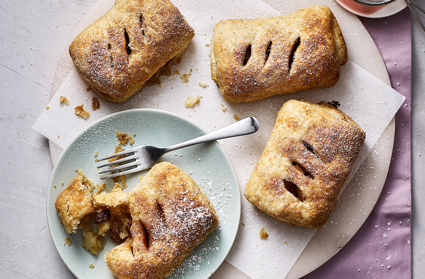 Rough puff mini apple hand pies recipe