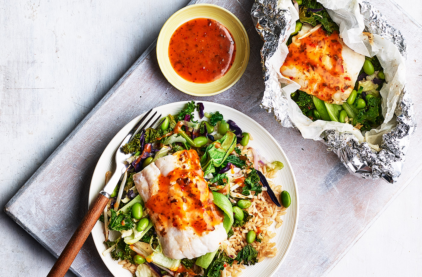 Asian fish parcels recipe