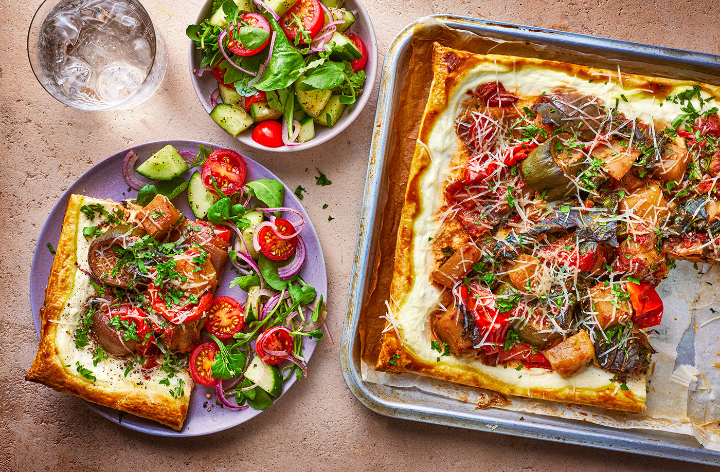 Autumn vegetable tart recipe