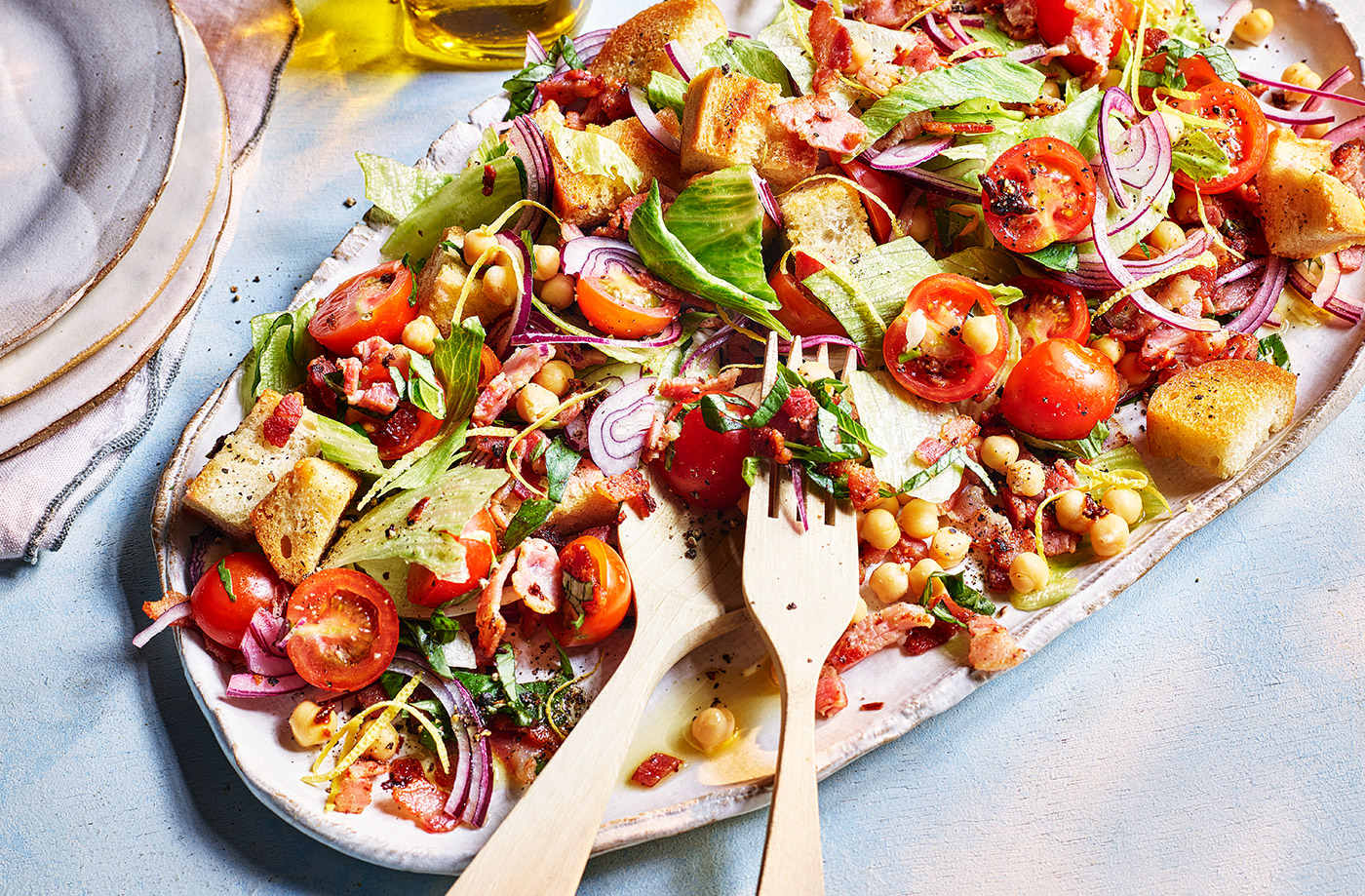 BLT panzanella recipe