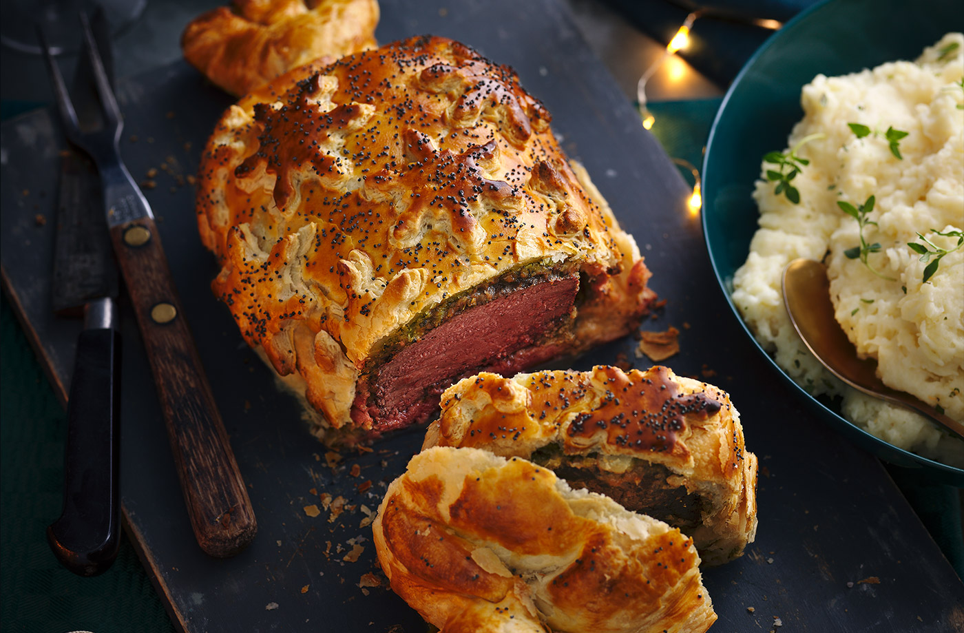 Christmas cracker beef wellington recipe