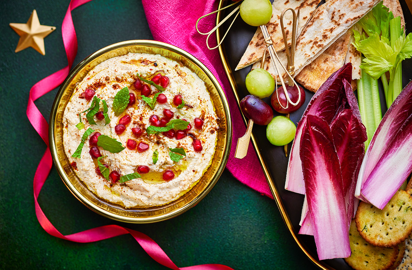 Bejeweled houmous recipe