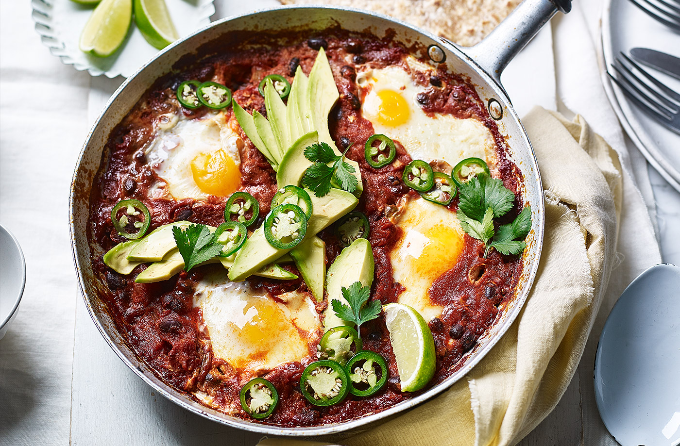 Black bean huevos rancheros recipe