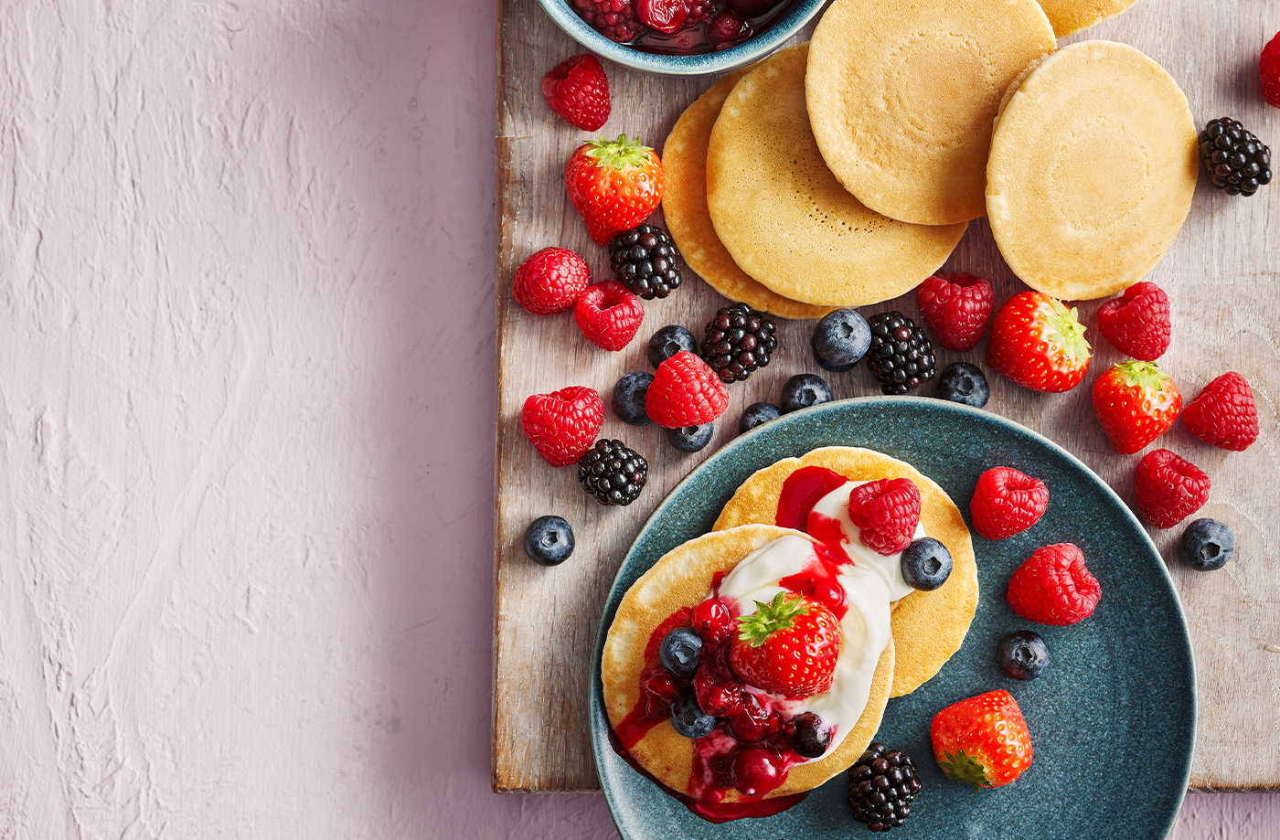 Valentine's Day breakfast grazing board recipe