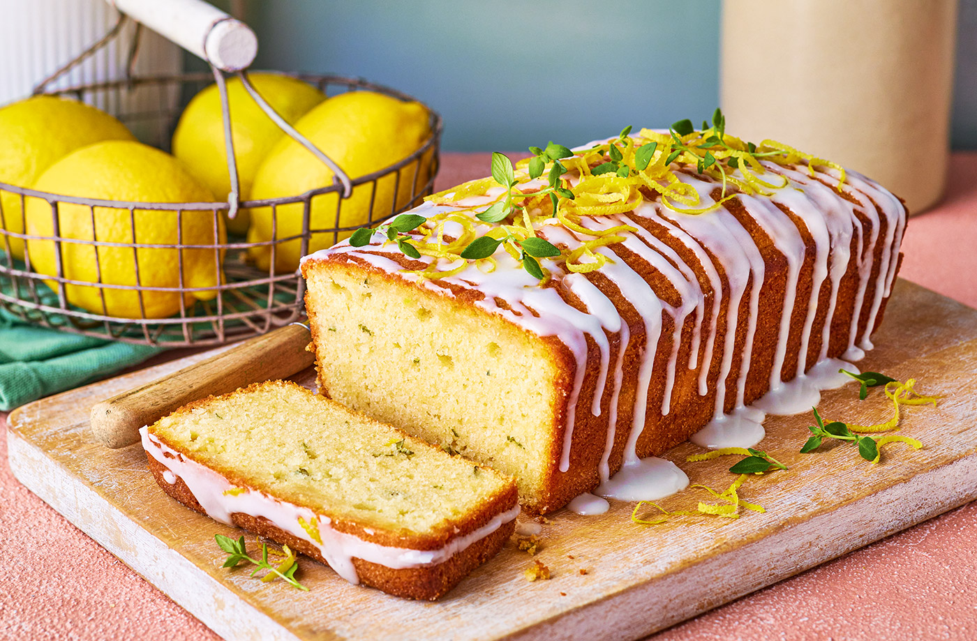 Brown butter, lemon and thyme drizzle cake recipe