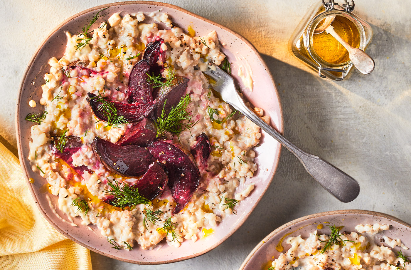 Buckwheat and beetroot risotto recipe