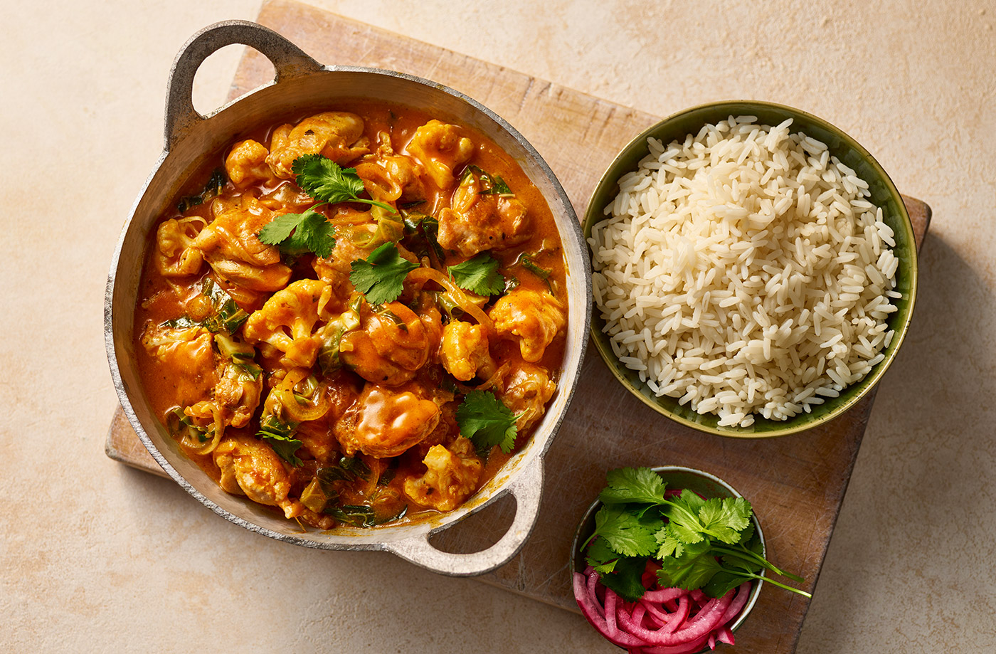 Butter chicken and cauliflower curry recipe