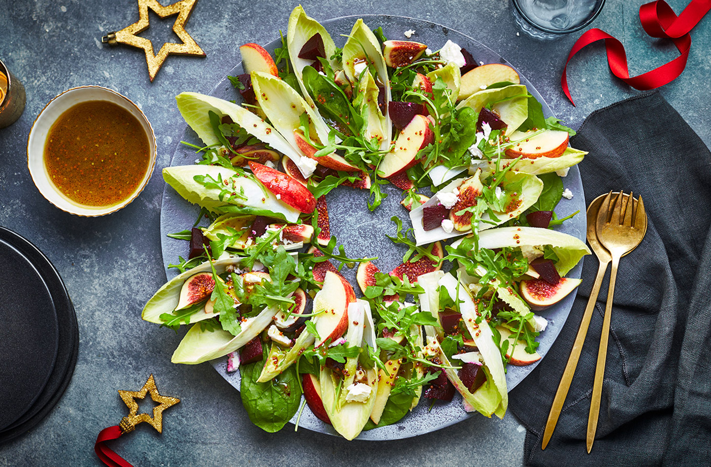 Winter salad wreath recipe