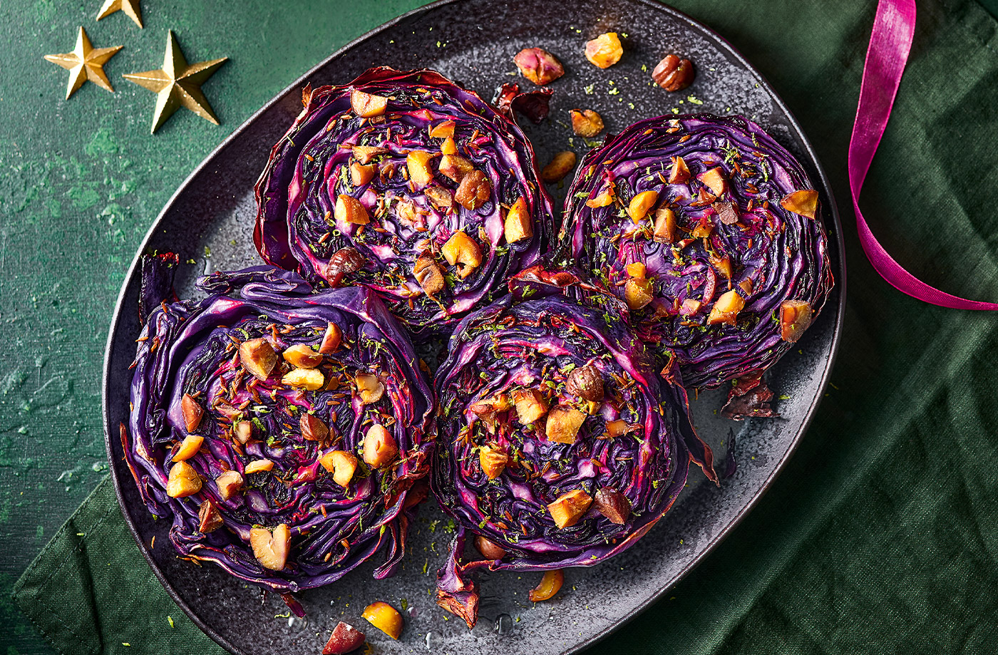 Spiced roasted cabbage 'steaks' recipe