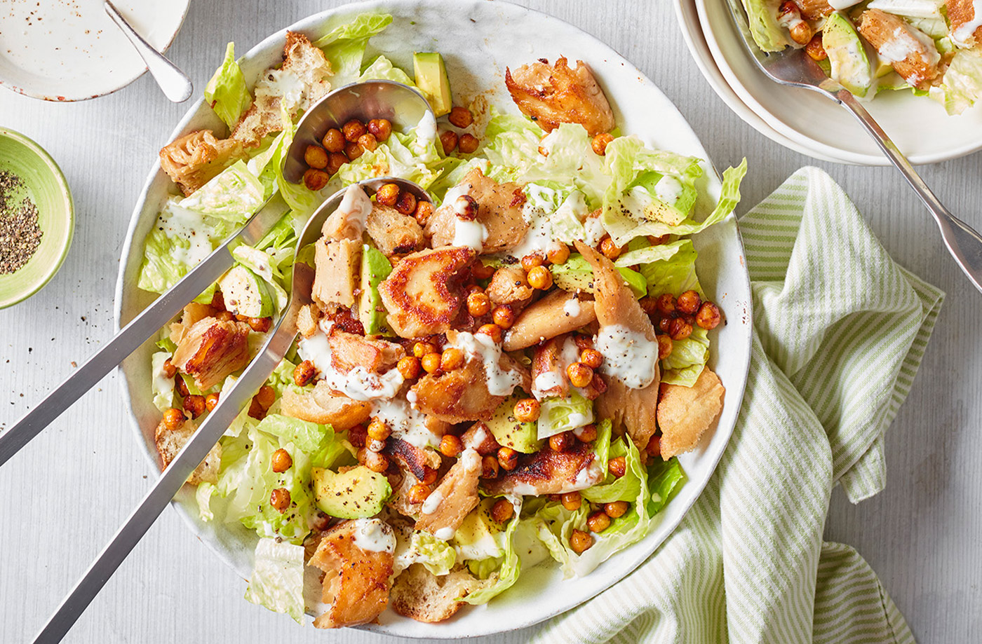 Vegan ‘chicken’ Caesar salad  recipe