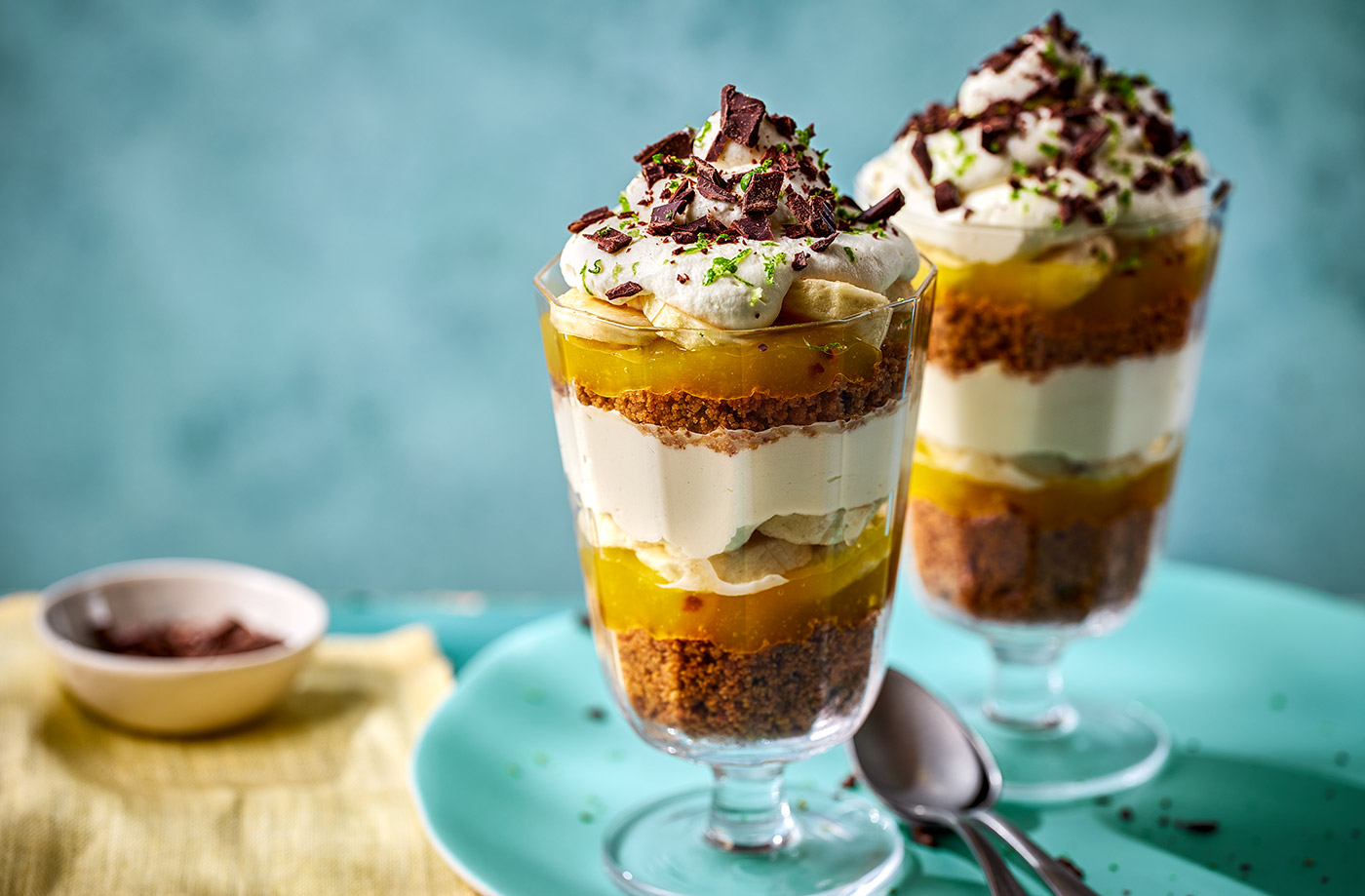 Demi Singh's caramelised mango and chilli banoffee cups recipe