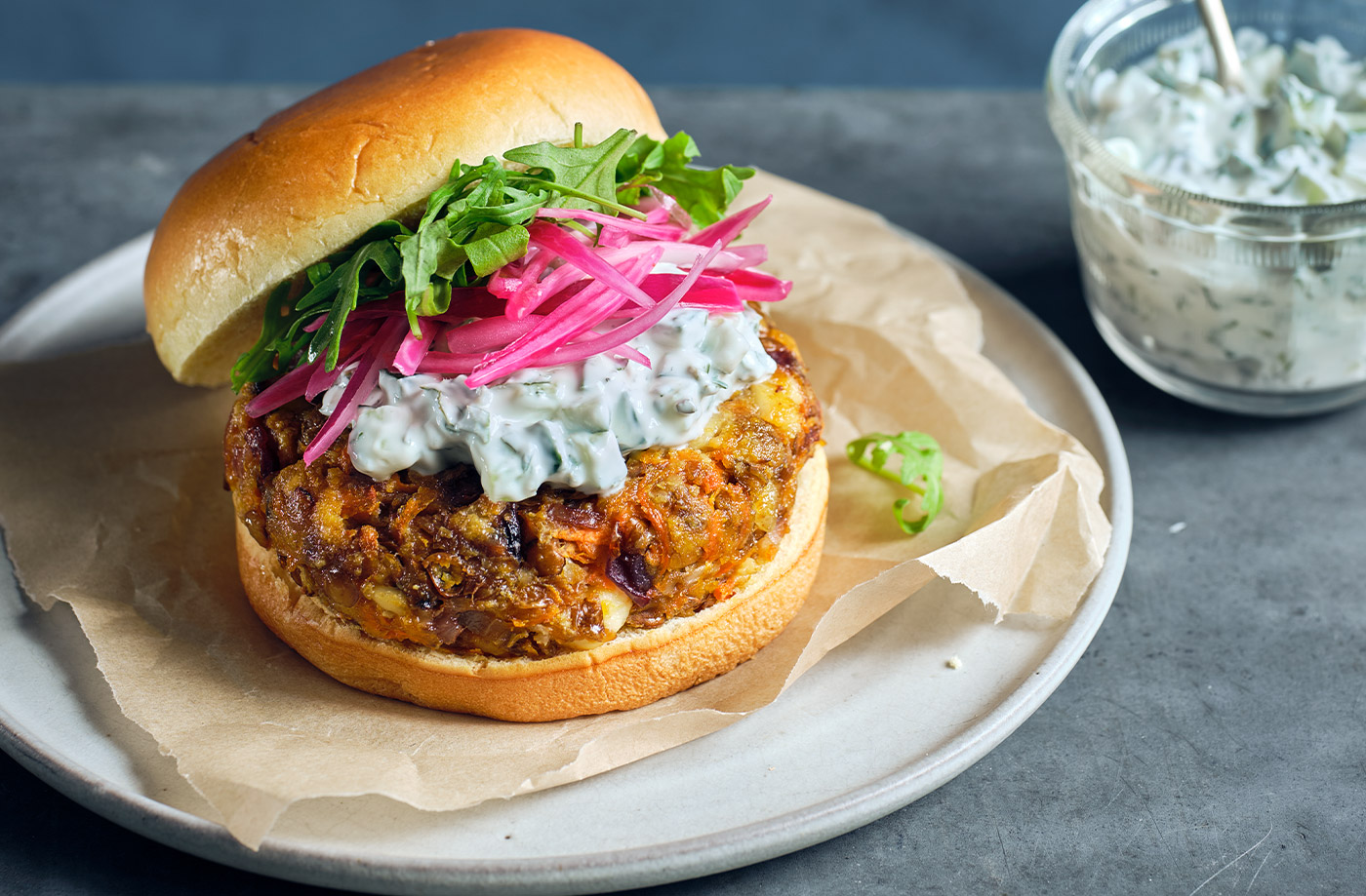 Carrot and feta burgers recipe