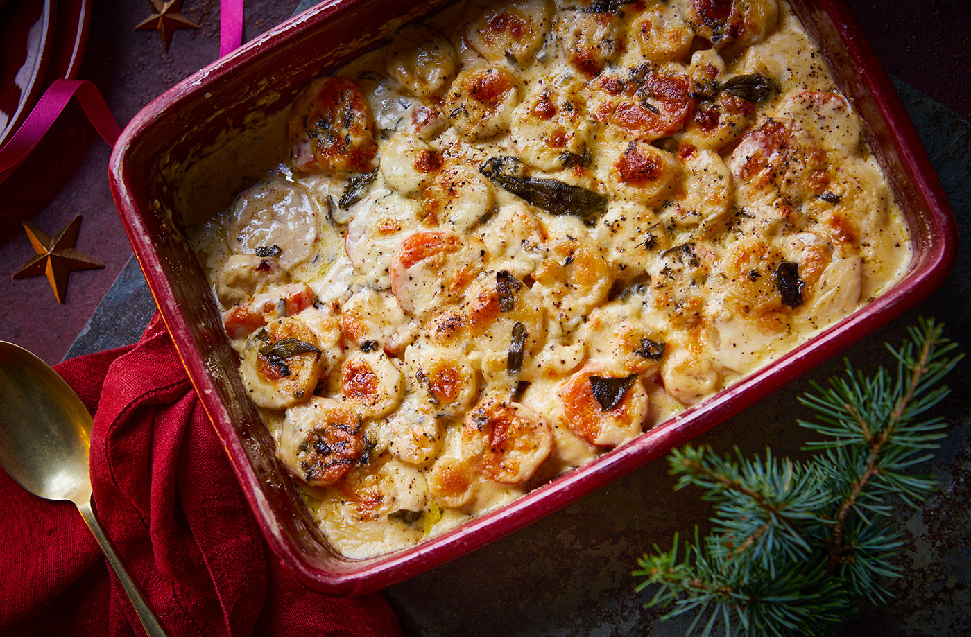 Carrot and parsnip dauphinoise recipe