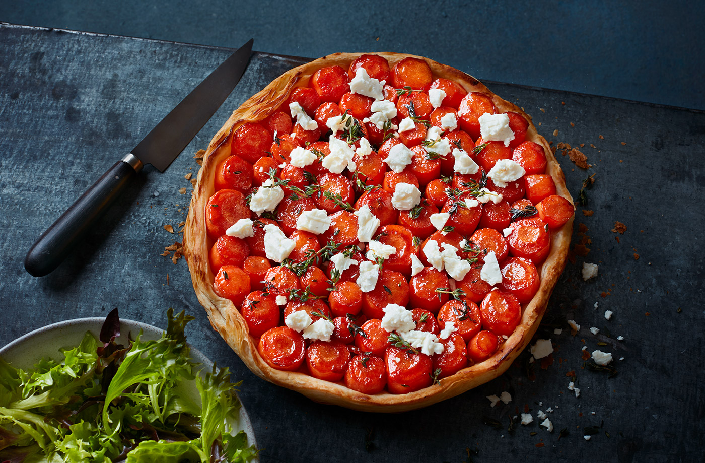 Upside down carrot tart recipe