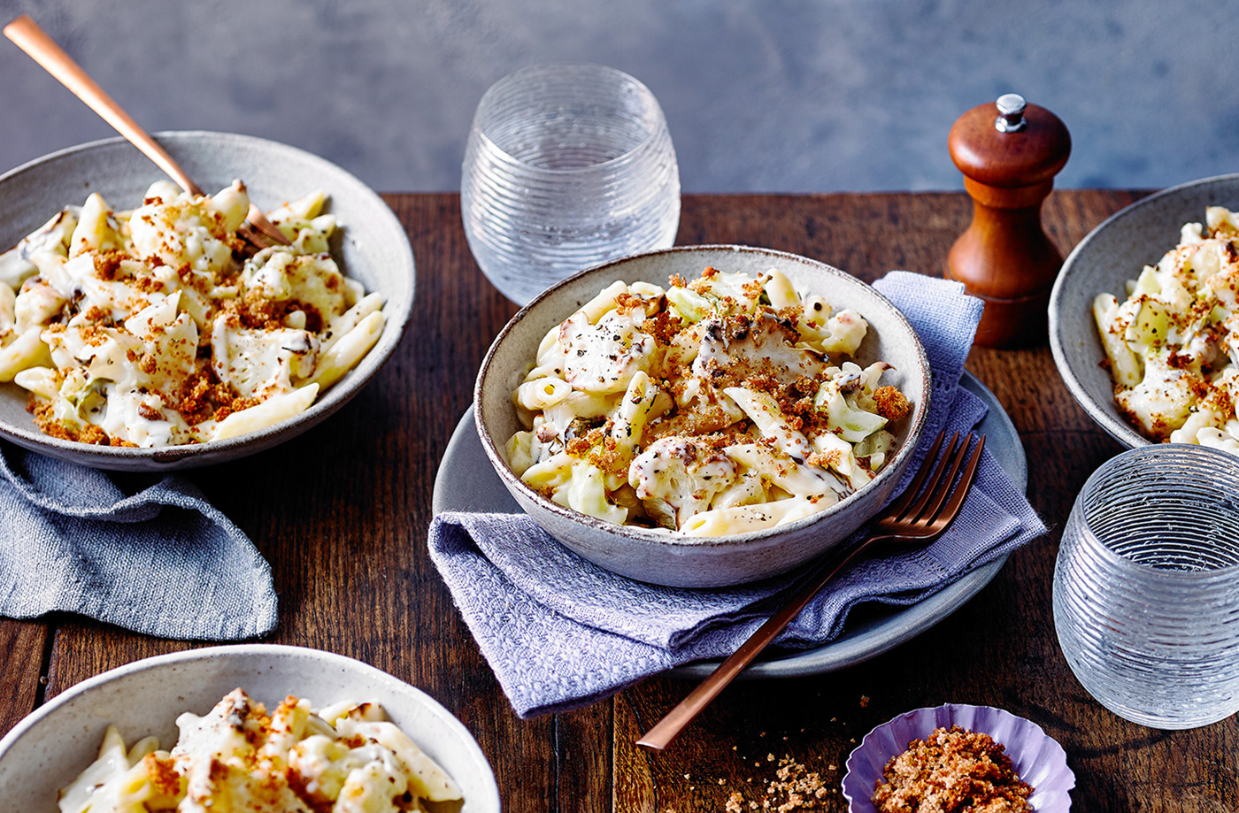 Cauliflower cheese pasta recipe