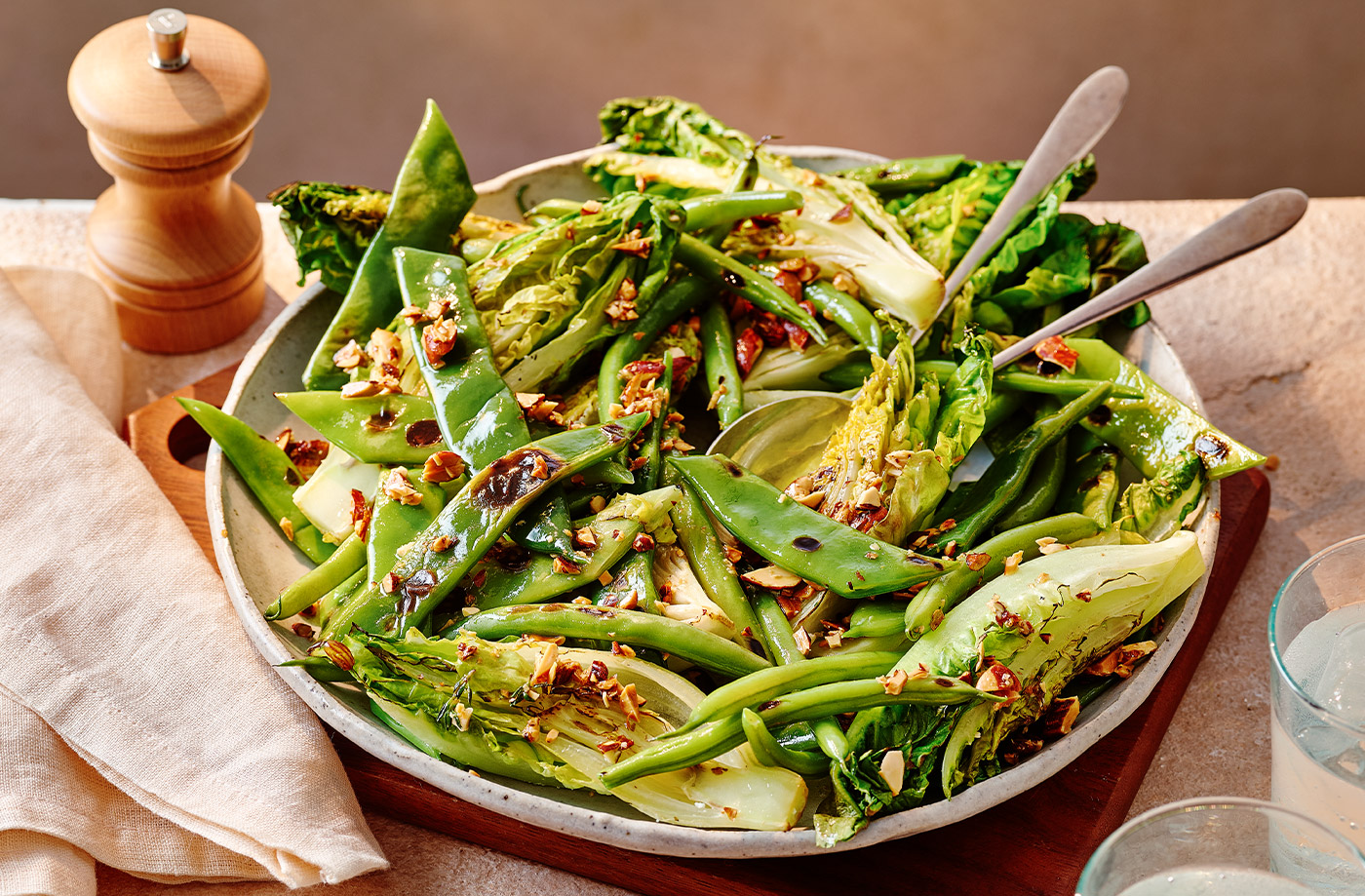 Charred summer greens recipe