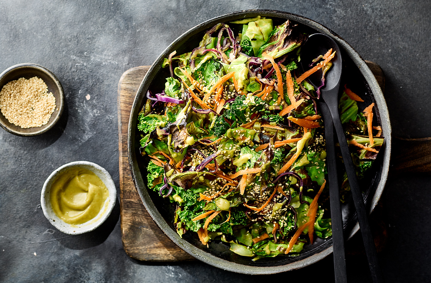 Charred cabbage slaw recipe