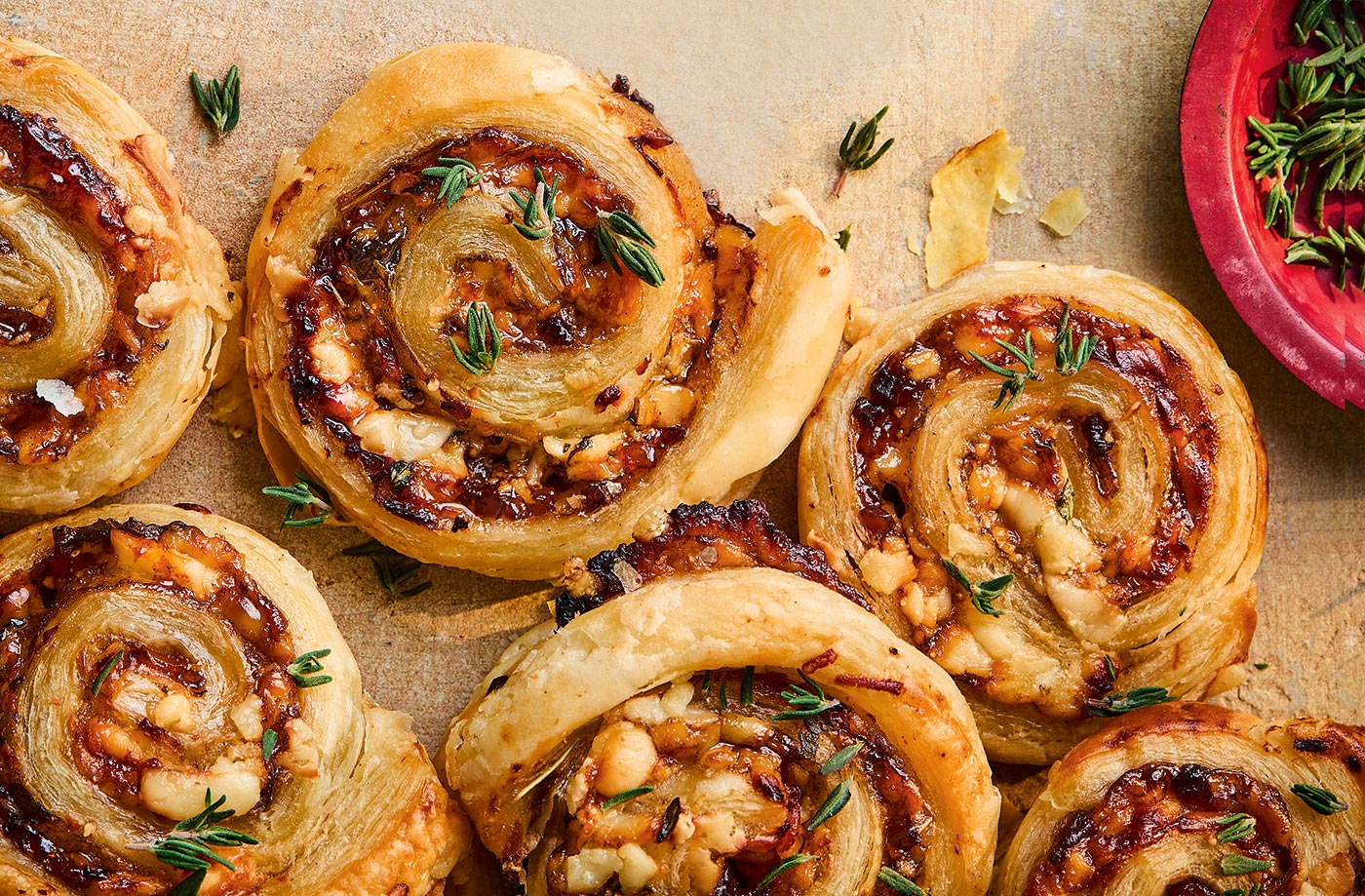 Cheese and pickle pinwheels recipe