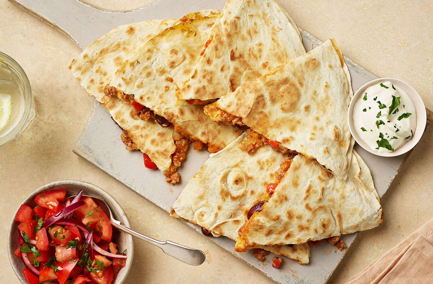 Cheeseburger quesadillas recipe