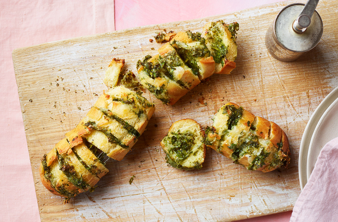 Cheesy hasselback garlic bread recipe