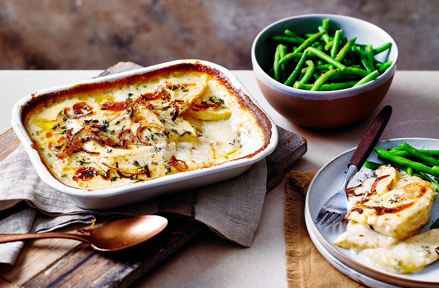 Cheesy celeriac bake  recipe