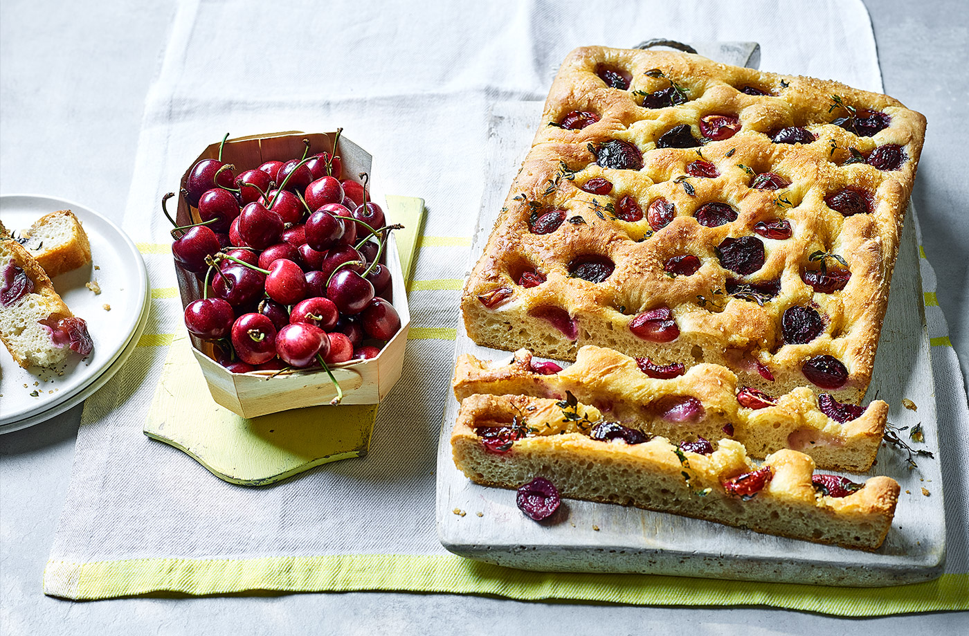 Cherry focaccia recipe