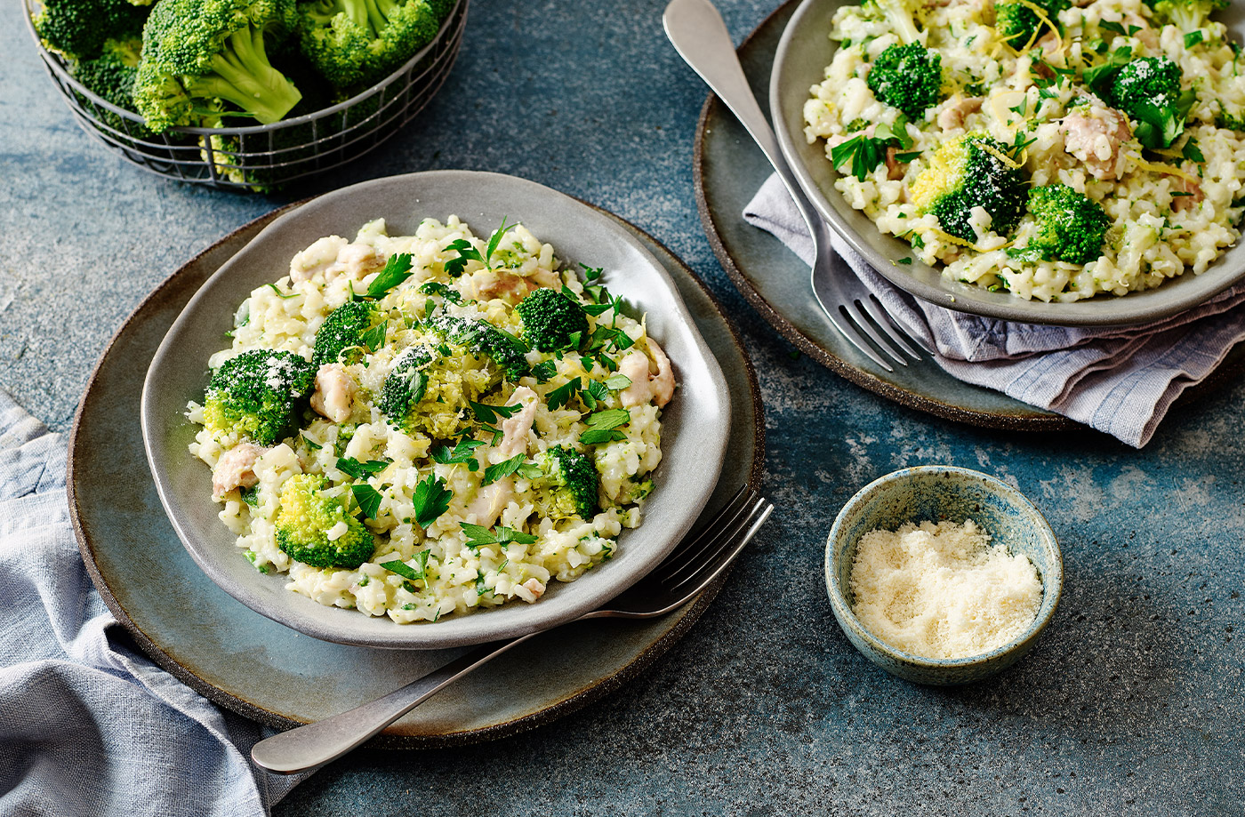 Chicken and broccoli risotto recipe