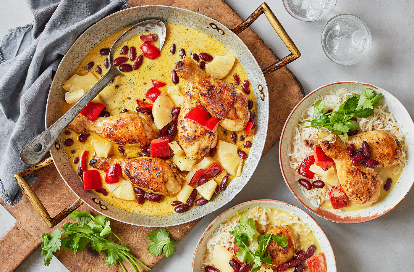 Caribbean-inspired chicken curry recipe