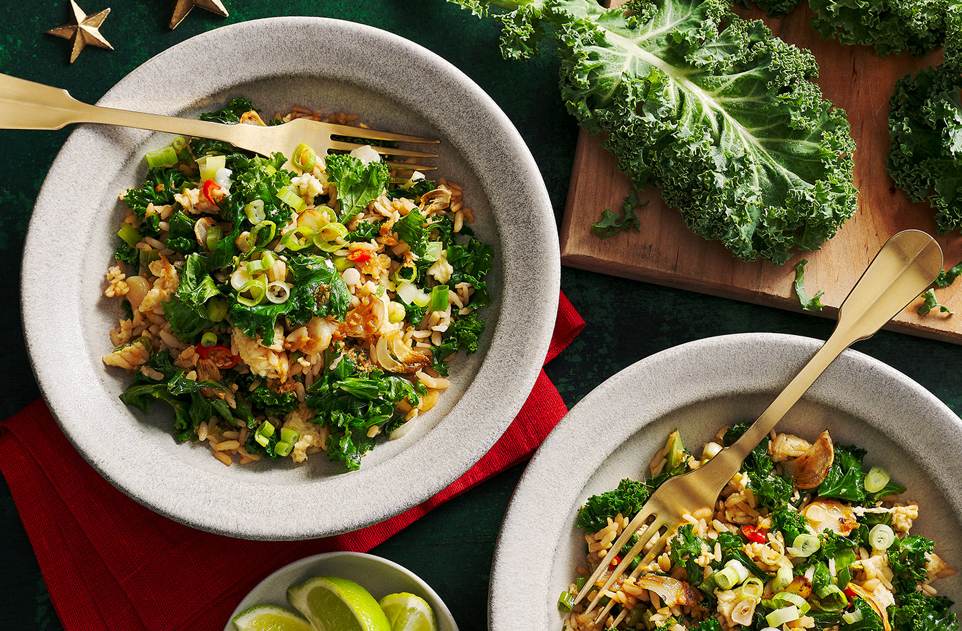 Chilli kale fried rice recipe