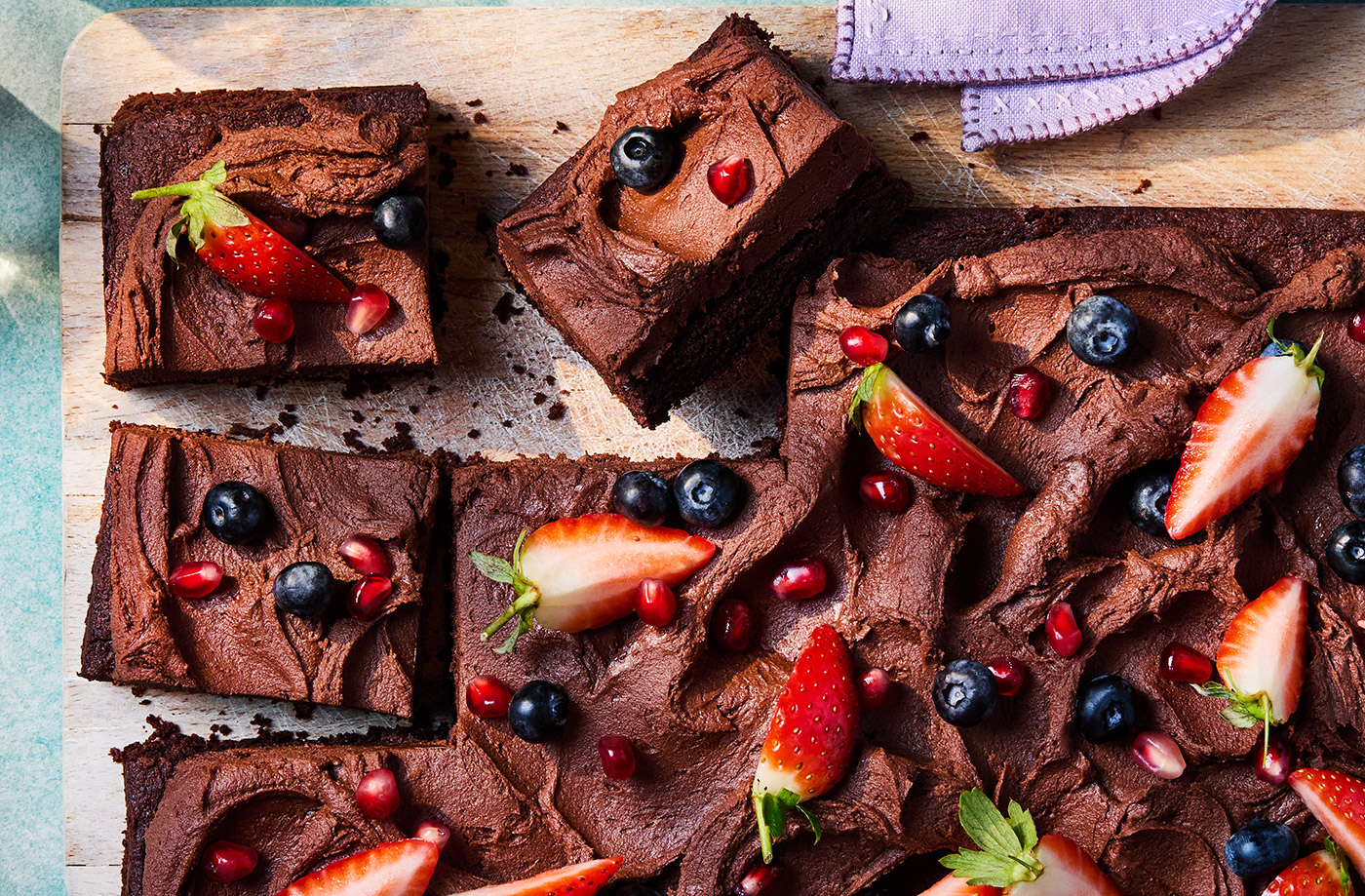 Chocolate fudge traybake recipe