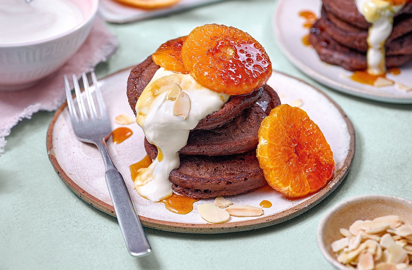 Chocolate orange pancakes recipe