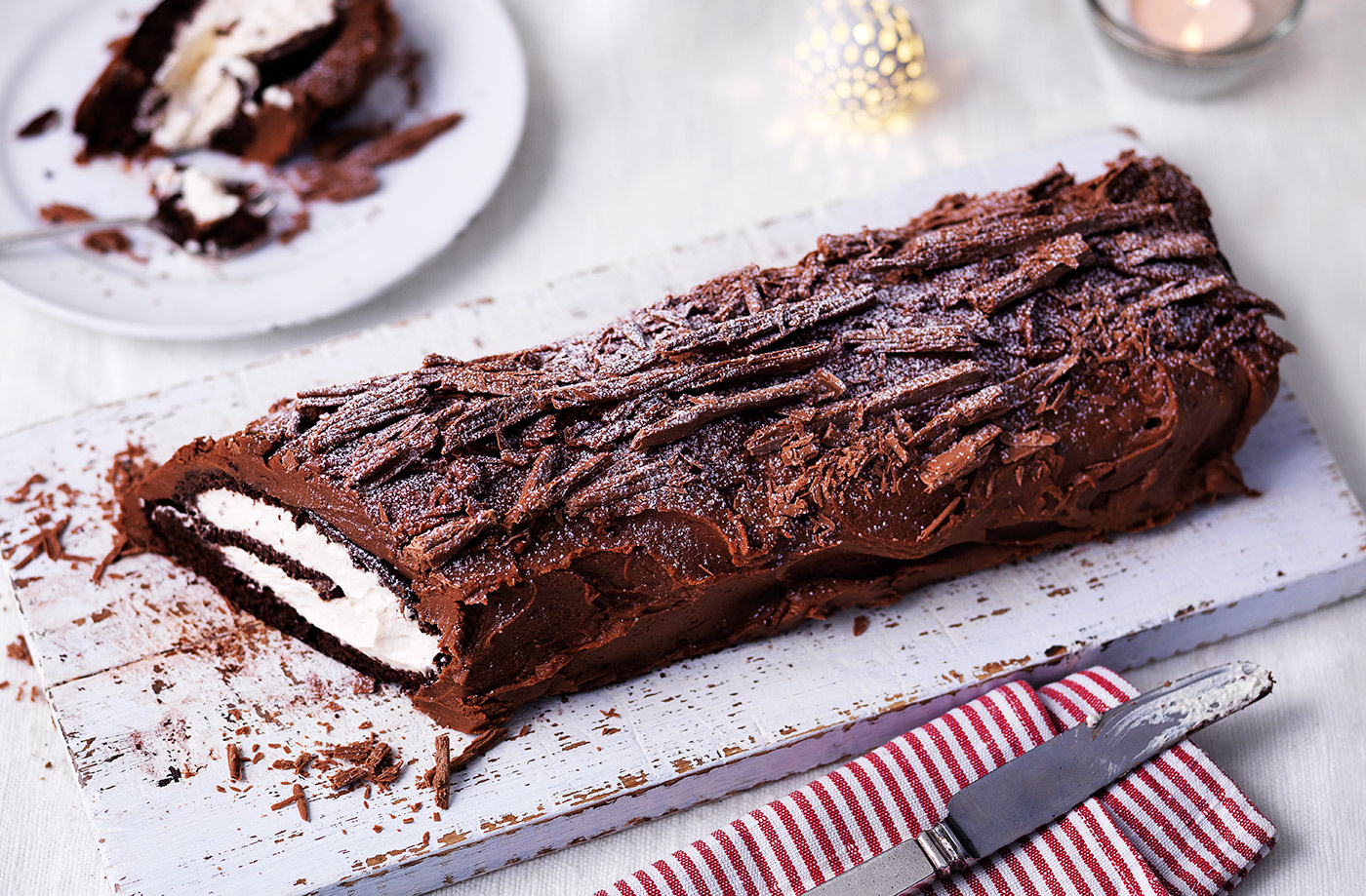 Chocolate yule log recipe
