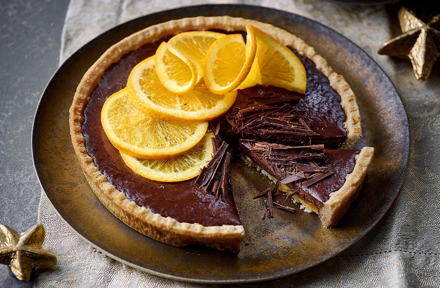 Microwave chocolate orange tart recipe