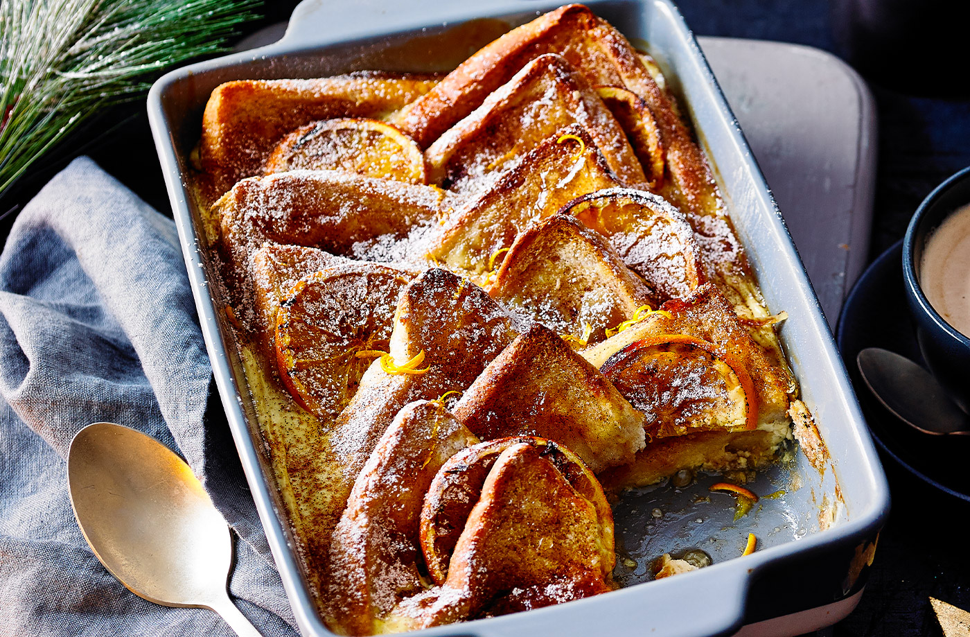 Cinnamon and orange bread and butter pudding recipe